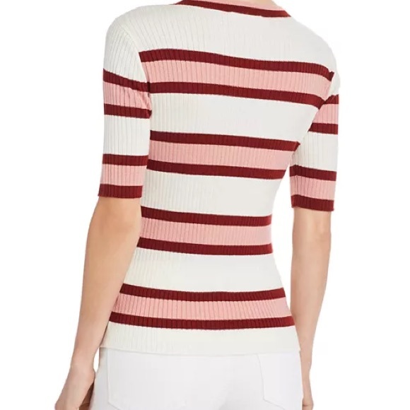 FRAME - Striped Rib-Knit Top - Picture 2 of 6